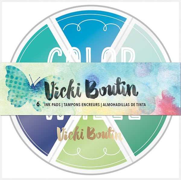 Vicki Boutin Mixed Media Ink Stamp Pads, Set 1, Cool Tones - Scrapbooking Fairies