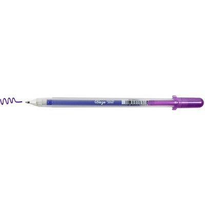 Sakura, Gelly Roll Glaze Bold Point Pens, 3-D Raised Ink, Gloss Purple