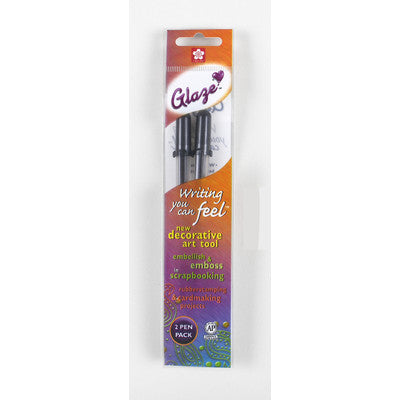 Gelly Roll Glaze Bold Point Pens 2/Pkg, Gloss Black