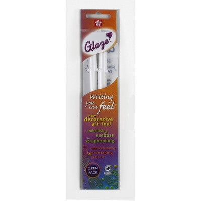 Gelly Roll Glaze Bold Point Pens 2/Pkg, White Opaque