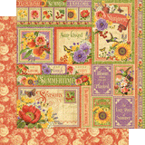 Graphic 45, Seasons Paper Pad, 8x8-inch or 12x12-inch - Scrapbooking Fairies