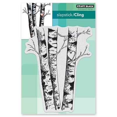 Penny Black, Cling Stamp Set, Birches