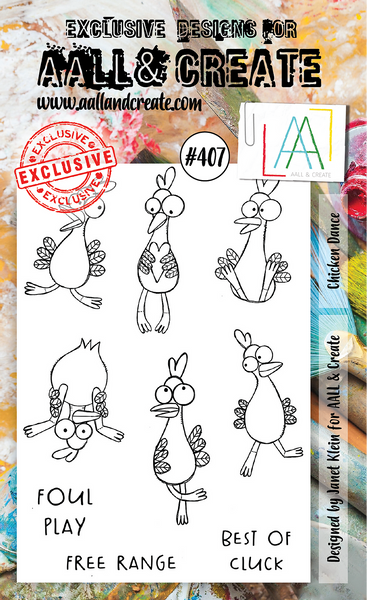 AALL & Create, Chicken Dance, Clear Stamps, Designed by Janet Klein #407