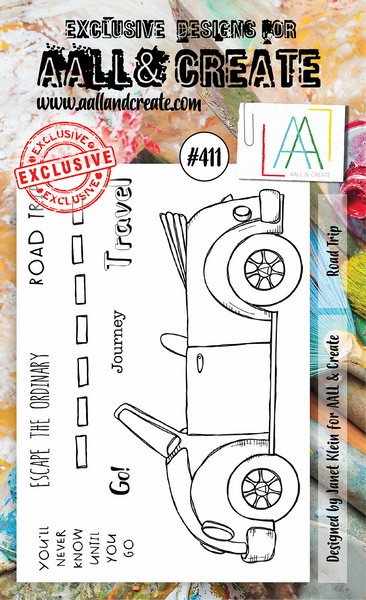 AALL & Create, Road Trip, Clear Stamps, Designed by Janet Klein #411