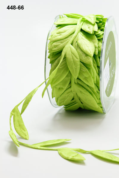 Jumbo Leaves Ribbon, Parrot Green