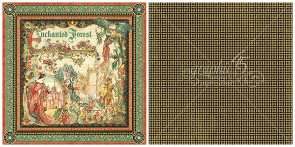 Graphic 45, Enchanted Forest Double-Sided Cardstock 12"X12" Enchanted Forest