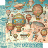 Graphic 45, Double-Sided Paper Pad 8"X8" 24/Pkg, Imagine