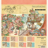 Graphic 45, Double-Sided Paper Pad 8"X8" 24/Pkg, Imagine