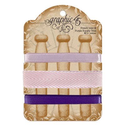 Graphic 45, French Lilac & Purple Royalty, Trim