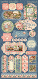 Graphic 45, Cottage Life, Cardstock Stickers