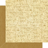 Graphic 45, Patterns & Solids Double-Sided Paper Pad 12"X12" 16/Pkg, Warm Wishes Patterns & Solids