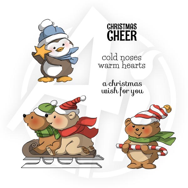 Art Impressions, Christmas Cling Rubber Stamp Set 8"X4" , Christmas Cheer - Scrapbooking Fairies