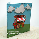 Art Impressions Mini TryFolds Stamp & Die Set, Produce Stand
