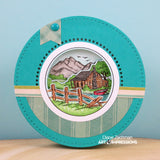 Art Impressions Circlet Mini TryFolds Stamp & Die Set, Cabin