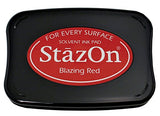 Stazon Ink Pad, Blazing Red - Scrapbooking Fairies