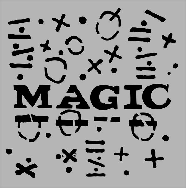 Aladine Stencil, Magic, Designed by Seth Apter
