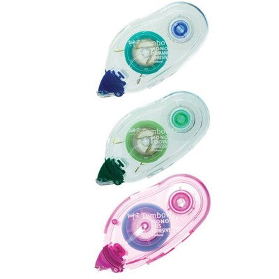 Tombow, Mono Adhesive Refill Permanent Value Pack 3/Pkg (Permanent, Removable & Dot-Pattern) (62105)