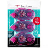 Tombow, Mono Adhesive Dots Refill Permanent Value Pack 3/Pkg, .33"X39' Each, For Use In 62147