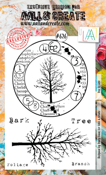 AALL & Create, A6 Clear Stamp by Tracy Evans, Tree of Life, #626