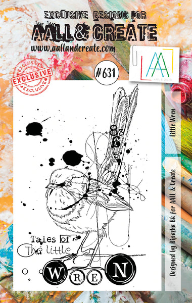 AALL & Create, A7 Clear Stamp by Bipasha Bk, Little Wren, #631