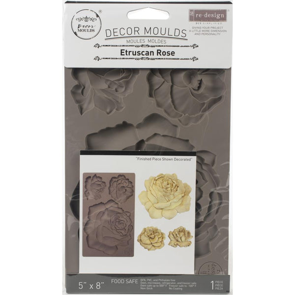 Prima Marketing Re-Design Mould 5"X8"X8mm, Etruscan Rose