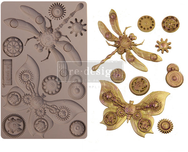 Prima Marketing Re-Design Mould 5"X8"X8mm, Mechanical Insectica