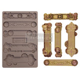 Prima Marketing Re-Design Mould 5"X8"X8mm, Steampunk Plates (#652166)