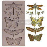 Prima Marketing Re-Design Mould 5"X10"X8mm, Insecta & Stars