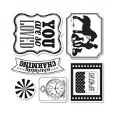 Sizzix Framelits Dies 6/Pkg W/Stamps By Echo Park This & That/Charming