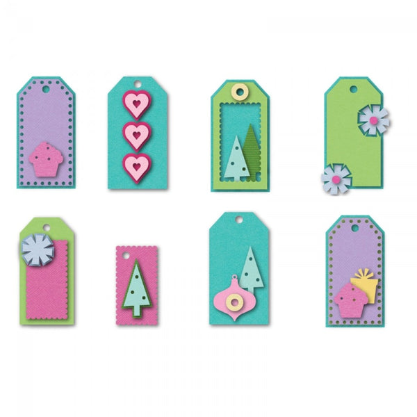 Sizzix Triplits Dies By Stephanie Barnard, Tags, 15/Pkg