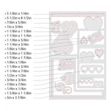 Sizzix Framelits Die Set 20PK - Card, Hearts Step-Ups