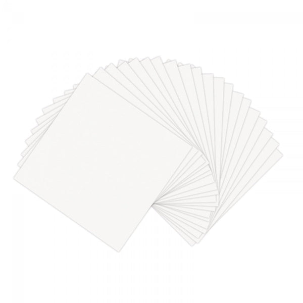 Sizzix, Paper Leather 6"X6" Sheets 20/Pkg, White
