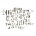 Tim Holtz Thinlits Die Set, Stencil Numbers 38pk - Scrapbooking Fairies