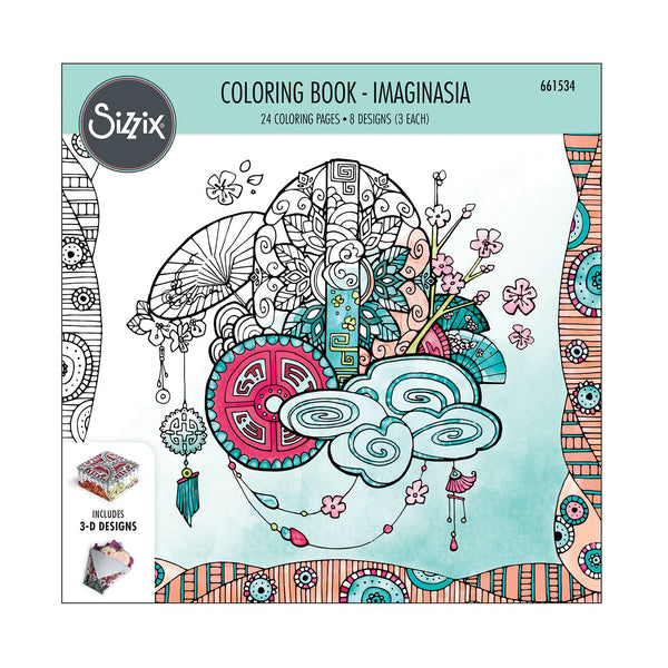 Sizzix Coloring Book - Imaginasia, Designed by: Katelyn Lizardi