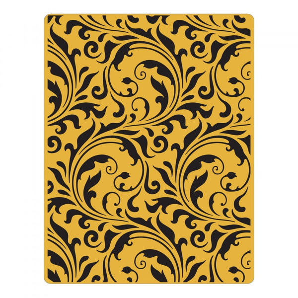 Sizzix, A2 Texture Fades Embossing Folder by Tim Holtz, Flourish (661822)