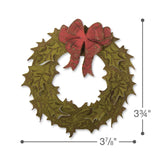 Sizzix, Bigz/Texture Fades Die & Embossing Folder by Tim Holtz, Layered Holiday Wreath