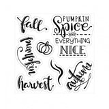 Sizzix, Framelits Die & Stamp Set By Lindsey Serata, Pumpkin Spice & Everything Nice