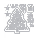 Sizzix Thinlits Dies By Katelyn Lizardi, 9/Pkg, Christmas Tree Flip And Fold
