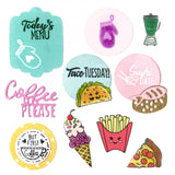 Sizzix Framelits Die & Stamp Set By Katelyn Lizardi, Foodie Planner