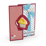 Sizzix Framelits Die Set by Stephanie Barnard, 5PK., Cupcake Drop-Ins Flip-Its Insert