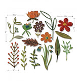 Sizzix Thinlits Dies By Tim Holtz, Funky Floral #2 (Retired)