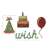 Sizzix Sidekick Side-Order Set By Tim Holtz, Birthday (Dies & Embossing Folder)