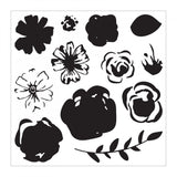 Sizzix, Framelits Die & Stamp Set By Lindsey Serata, Layered Flowers