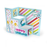 Sizzix Thinlits Dies By Lori Whitlock, Birthday Shutter Card (Retired)