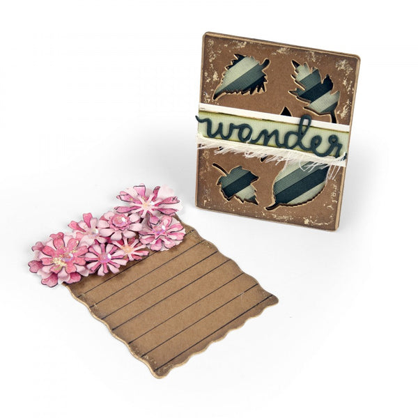 Sizzix Thinlits Dies By Eileen Hull, Flowers & Leaves Journaling Cards