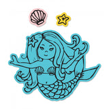 Sizzix Framelits Die & Stamp Set By Jen Long, Mermaid (Retired)