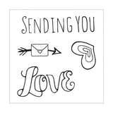 Sizzix Framelits Die & Stamp Set By Katelyn Lizardi, Sending You Love