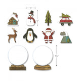 Sizzix Thinlits Dies By Tim Holtz 11/Pkg, Tiny Snowglobes