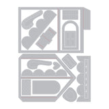 Sizzix Thinlits Dies By Katelyn Lizardi 17/Pkg, Mini Pop-Up House