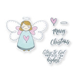 Sizzix Framelits Die & Stamp Set By Katelyn Lizardi 8/Pkg, Angel, Glory In The Highest